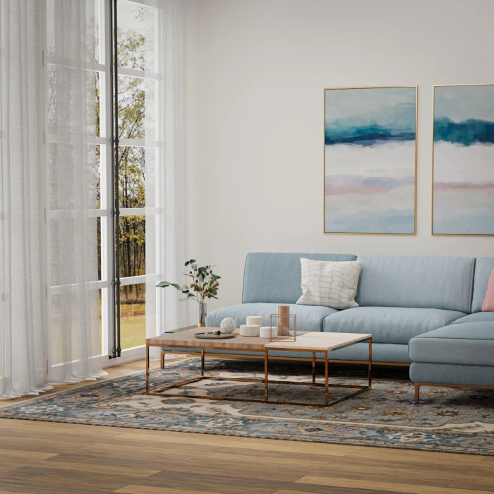 Rizzy Home Historia Beige/Gray HIS856 10 ft. X 14 ft. Rect. Rug