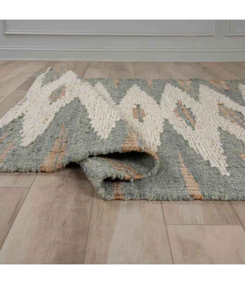 Rizzy Home Tundra Green/Ivory TUN205 8 ft. X 10 ft. Rect. Rug