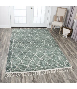 Rizzy Home Berkley BK990A Natural / Green Area Rug 8 ft. 9 X 11 ft. 9 Rectangle