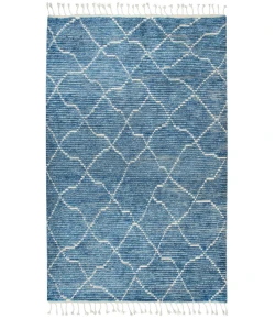 Rizzy Home Berkley BK993A Blue / Natural Area Rug 8 ft. 9 X 11 ft. 9 Rectangle