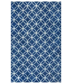 Rizzy Home Opus OP8120 Blue / Ivory Area Rug 8 ft. X 10 ft. Rectangle