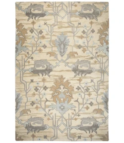 Rizzy Home Valintino VN610A Beige / Gray Area Rug 8 ft. X 10 ft. Rectangle