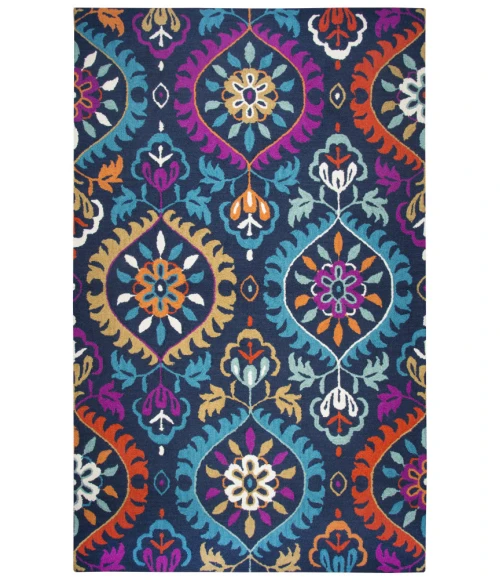 Rizzy Zingaro ZI770A-8x10-Navy Area Rug