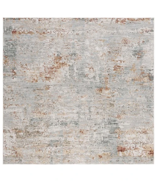 Safavieh Adrianna ADN200 Blue / Rust 6'-7" X 6'-7" Square Area Rug