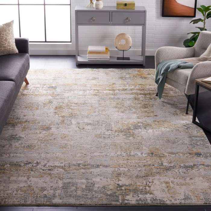 Safavieh Adrianna ADN200 Blue / Gold 5'-3" X 7'-6" Rectangle Area Rug