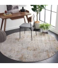 Safavieh Adrianna ADN200 Blue / Gold 6'-7" X 6'-7" Round Area Rug