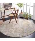 Safavieh Adrianna ADN202 Blue / Gold 6'-7" X 6'-7" Round Area Rug