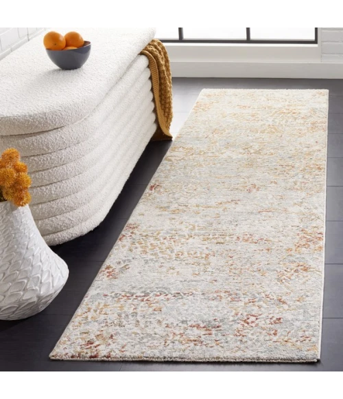 Safavieh Adrianna ADN204 Blue / Gold 2'-2" X 8' Runner Area Rug