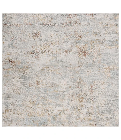 Safavieh Adrianna ADN204 Blue / Gold 6'-7" X 6'-7" Square Area Rug