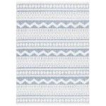 Safavieh Alamo ALM716 Blue / Ivory 4' X 6' Rectangle Area Rug