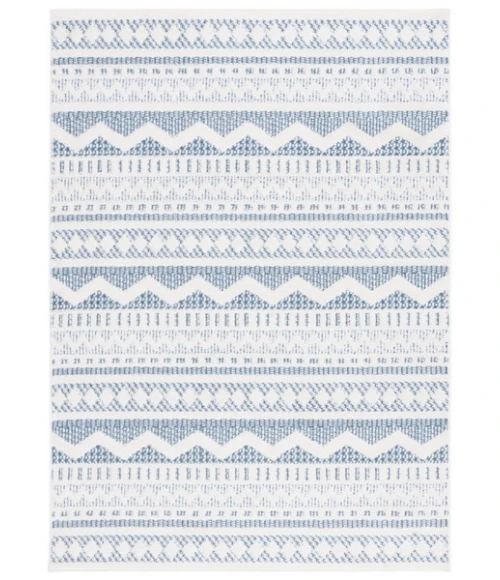 Safavieh Alamo ALM716 Blue / Ivory 9' X 12' Rectangle Area Rug
