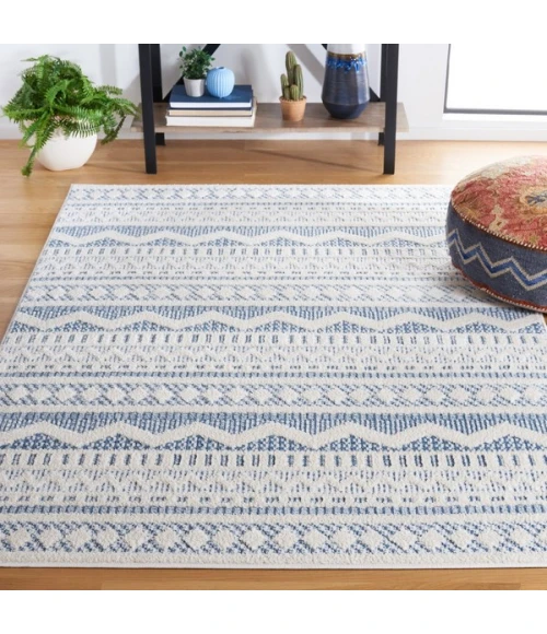 Safavieh Alamo ALM716 Blue / Ivory 9' X 12' Rectangle Area Rug