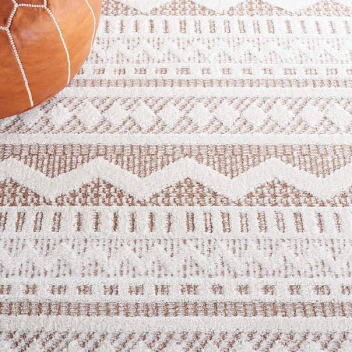 Safavieh Alamo ALM716 Taupe / Ivory 5'-3" X 7'-6" Rectangle Area Rug