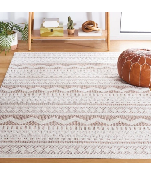 Safavieh Alamo ALM716 Taupe / Ivory 4' X 6' Rectangle Area Rug