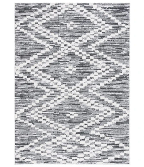 Safavieh Alamo ALM717 Charcoal / Ivory 4' X 6' Rectangle Area Rug