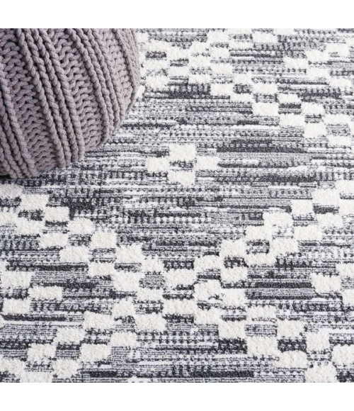 Safavieh Alamo ALM717 Charcoal / Ivory 4' X 6' Rectangle Area Rug