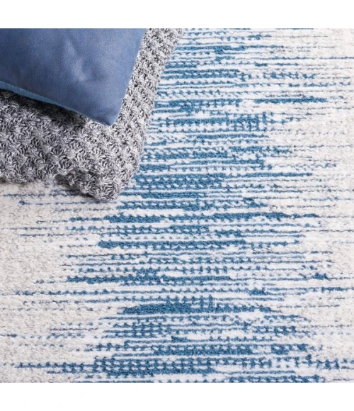 Safavieh Alamo ALM732 Grey / Blue 2'-2" X 8' Runner Area Rug