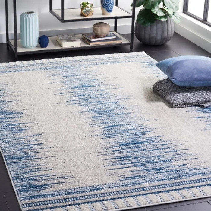 Safavieh Alamo ALM732 Grey / Blue 9' X 12' Rectangle Area Rug