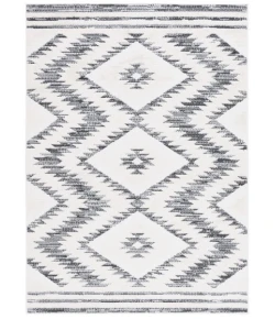 Safavieh Alamo ALM737 Ivory / Charcoal 4' X 6' Rectangle Area Rug