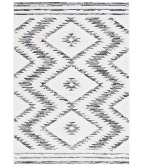 Safavieh Alamo ALM737 Ivory / Charcoal 8' X 10' Rectangle Area Rug