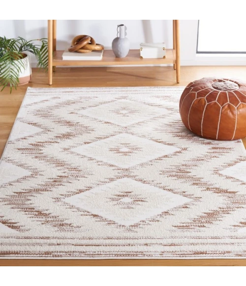 Safavieh Alamo ALM737 Ivory / Taupe 5'-3" X 7'-6" Rectangle Area Rug