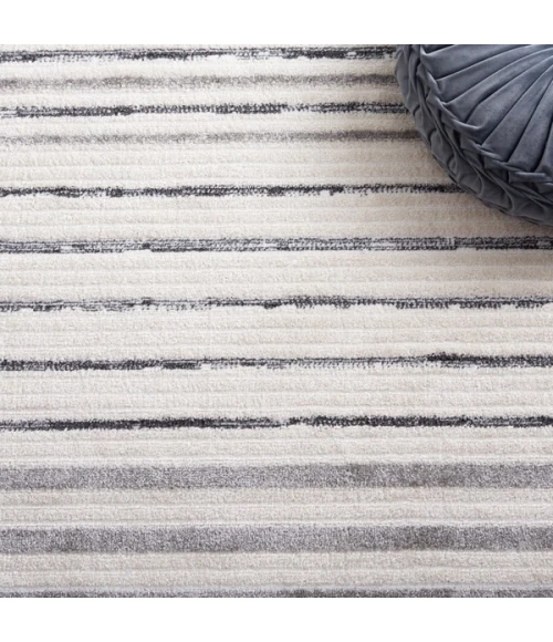 Safavieh Alamo ALM774 Ivory / Grey 6'-7" X 6'-7" Round Area Rug