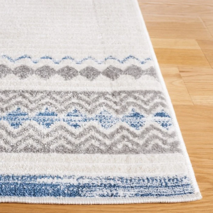 Safavieh Alamo ALM775 Ivory / Navy 9' X 12' Rectangle Area Rug
