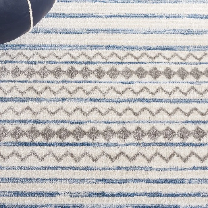 Safavieh Alamo ALM775 Ivory / Navy 9' X 12' Rectangle Area Rug