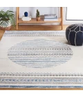 Safavieh Alamo ALM775 Ivory / Navy 5'-3" X 7'-6" Rectangle Area Rug
