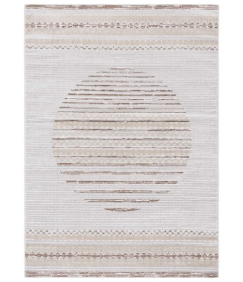 Safavieh Alamo ALM775 Ivory / Brown 4' X 6' Rectangle Area Rug