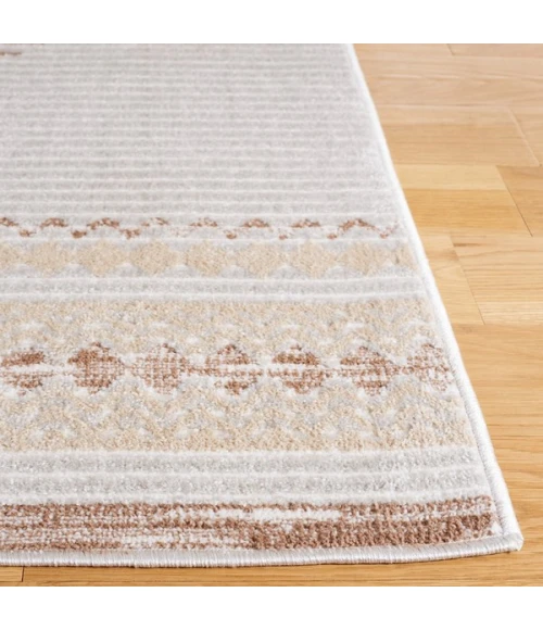 Safavieh Alamo ALM775 Ivory / Brown 2'-2" X 8' Runner Area Rug