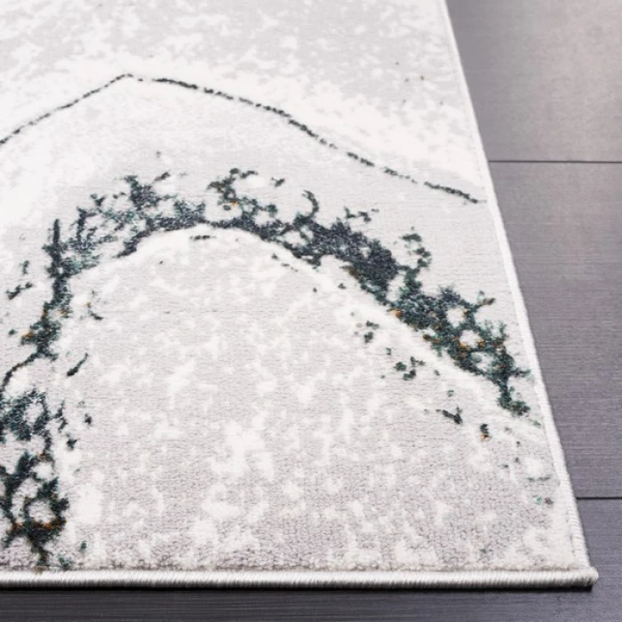 Safavieh Alenia ALN103 Grey / Ivory 5'-2" X 7' Rectangle Area Rug