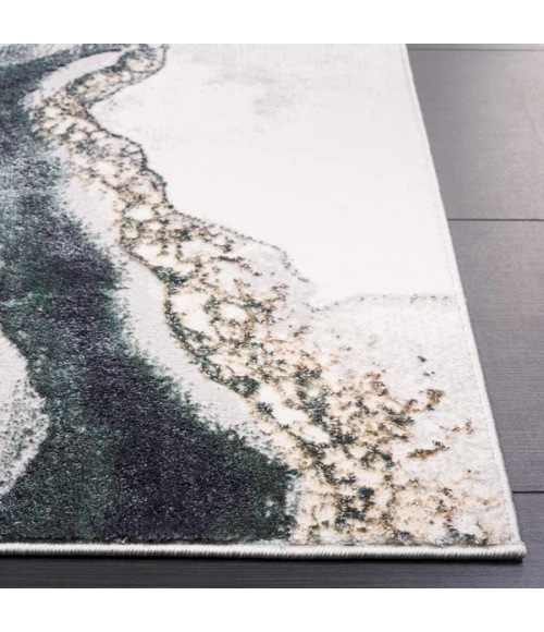 Safavieh Alenia ALN104 Grey / Blue 6'-7" X 6'-7" Square Area Rug