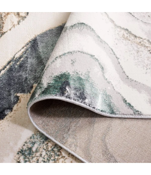 Safavieh Alenia ALN104 Grey / Blue 6'-7" X 6'-7" Square Area Rug