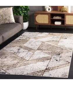 Safavieh Alenia ALN115 Beige / Grey 5'-2" X 7' Rectangle Area Rug
