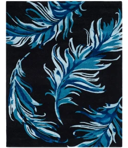 Safavieh Allure ALR121 Black / Blue 4' X 6' Rectangle Area Rug