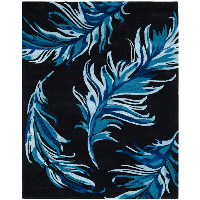 Safavieh Allure ALR121 Black / Blue 5' X 8' Rectangle Area Rug