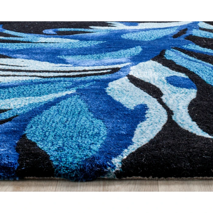 Safavieh Allure ALR121 Black / Blue 5' X 8' Rectangle Area Rug