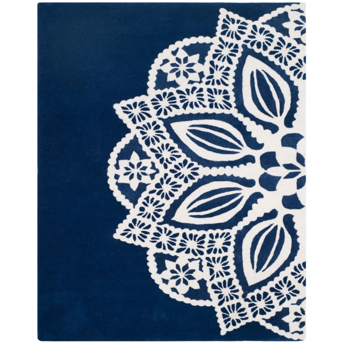 Safavieh Allure ALR122 Navy / Ivory 5' X 8' Rectangle Area Rug