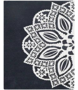 Safavieh Allure ALR122 Grey / Ivory 4' X 6' Rectangle Area Rug