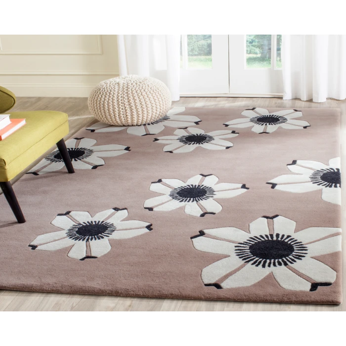 Safavieh Allure ALR123 Brown 4' X 6' Rectangle Area Rug