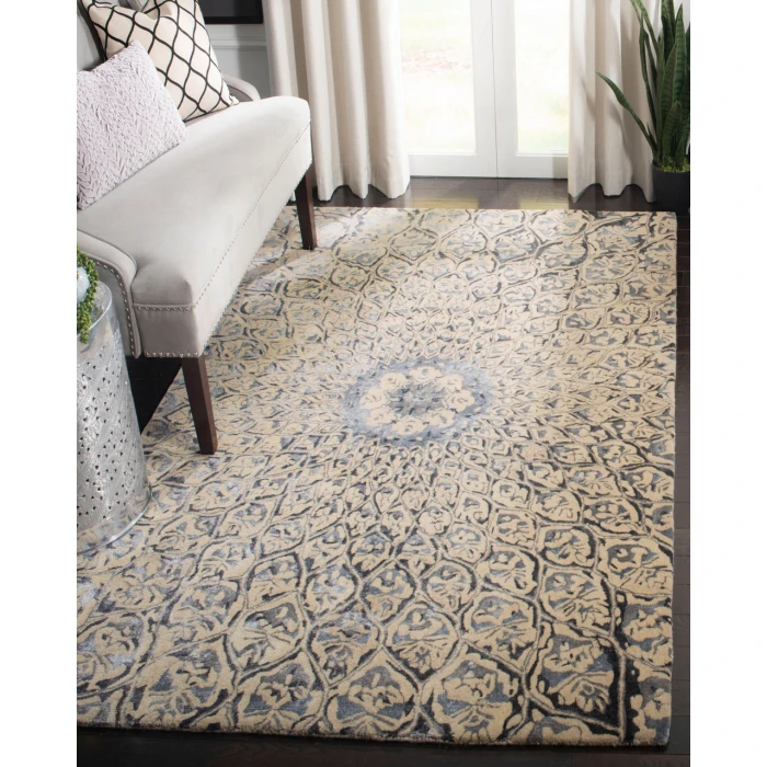 Safavieh Allure ALR419 Ivory / Charcoal 5' X 8' Rectangle Area Rug