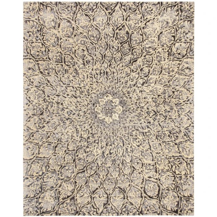 Safavieh Allure ALR419 Ivory / Charcoal 8' X 10' Rectangle Area Rug