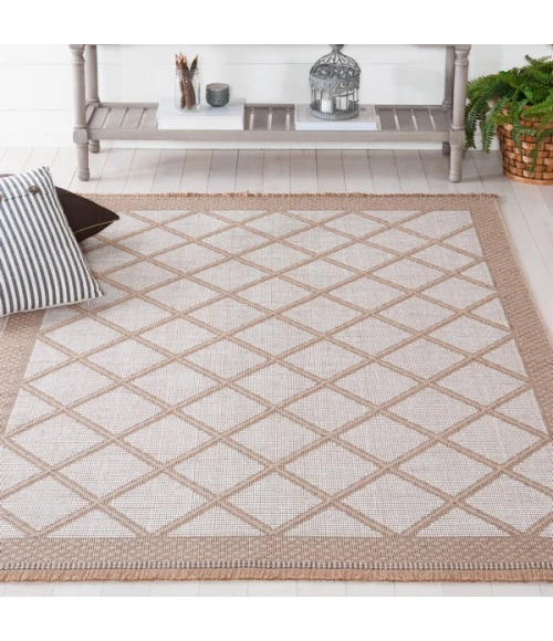 Safavieh Aspect APE454 Ivory / Natural 5'-3" X 7'-6" Rectangle Area Rug