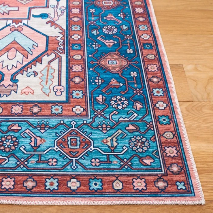 Safavieh Arizona ARZ105 Rust / Navy 4' X 6' Rectangle Area Rug