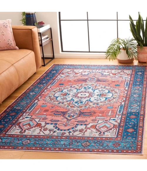Safavieh Arizona ARZ105 Rust / Navy 8' X 10' Rectangle Area Rug
