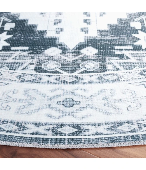 Safavieh Arizona ARZ107 Grey Green / Ivory 6' X 6' Round Area Rug