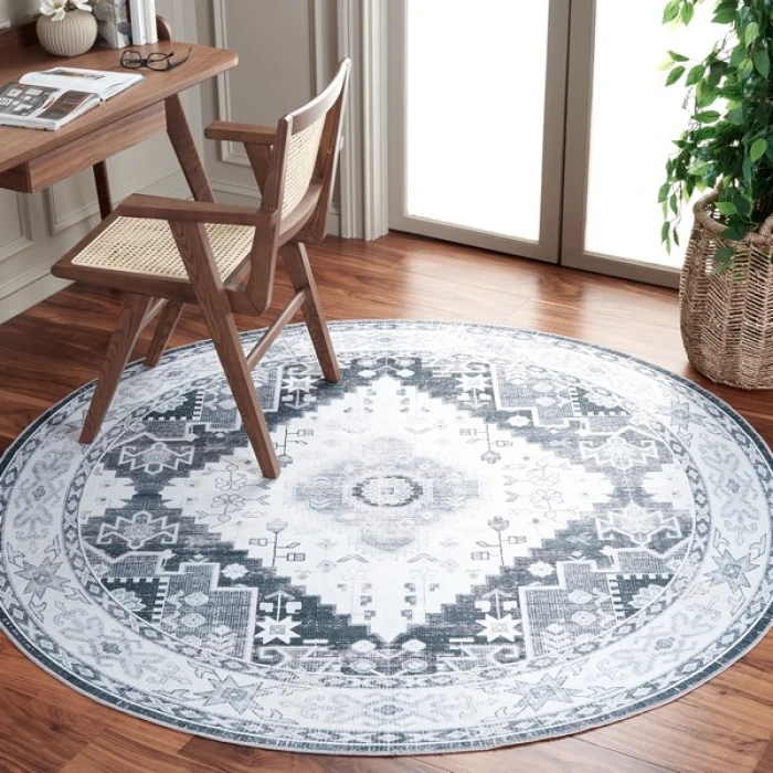 Safavieh Arizona ARZ107 Grey Green / Ivory 6' X 6' Square Area Rug
