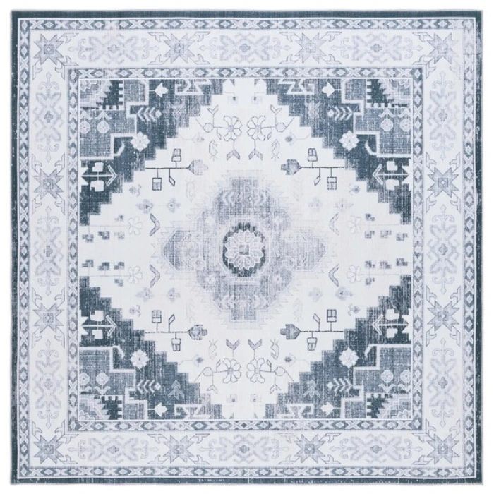 Safavieh Arizona ARZ107 Grey Green / Ivory 6' X 6' Square Area Rug