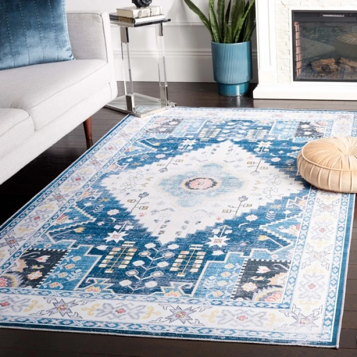 Safavieh Arizona ARZ107 Navy / Ivory 8' X 10' Rectangle Area Rug